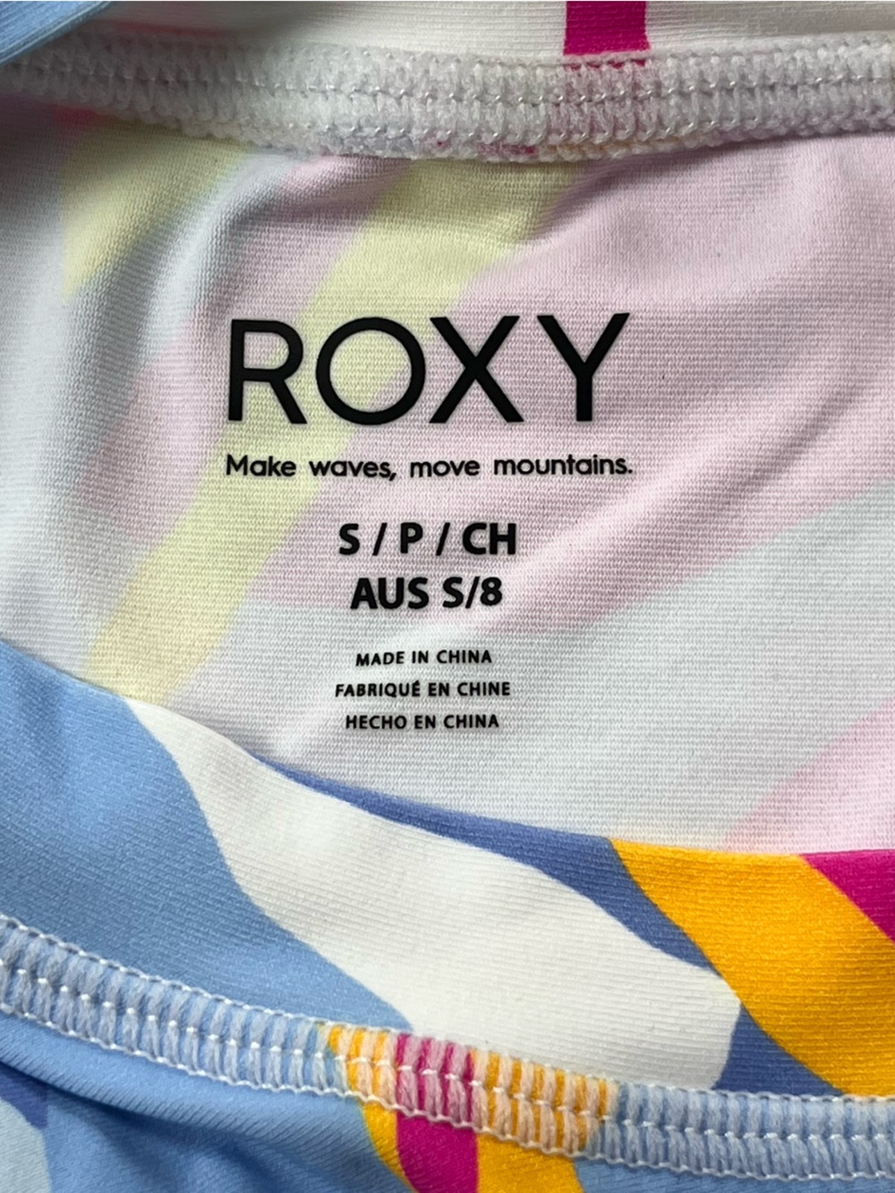 NWOT Roxy Long-Sleeve Floral Print Rash Guard - Picture 5 of 7